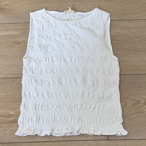 NWT Madewell Smocked Boatneck Tank